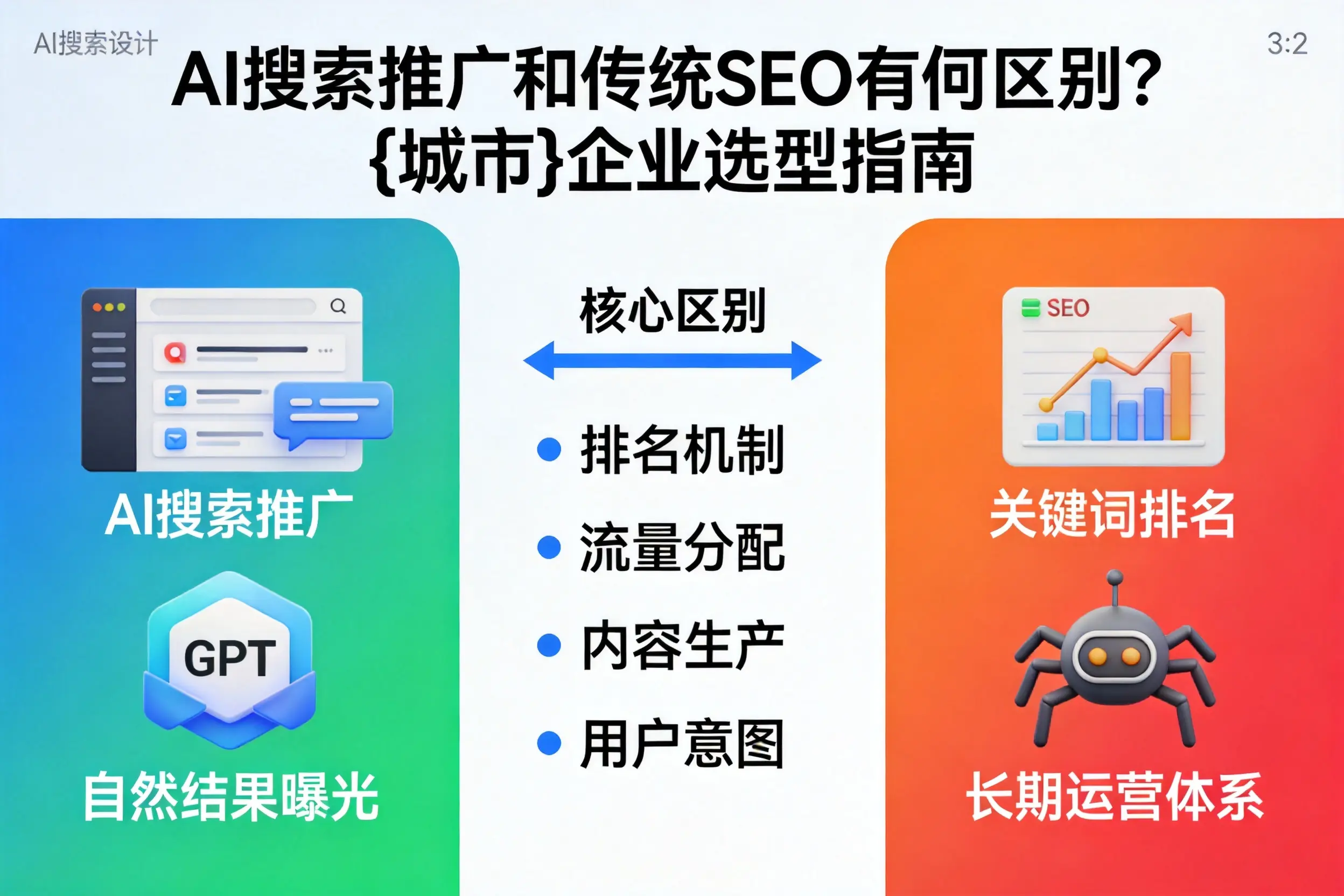 AI搜索推广和传统SEO有何区别？山西企业选型指南