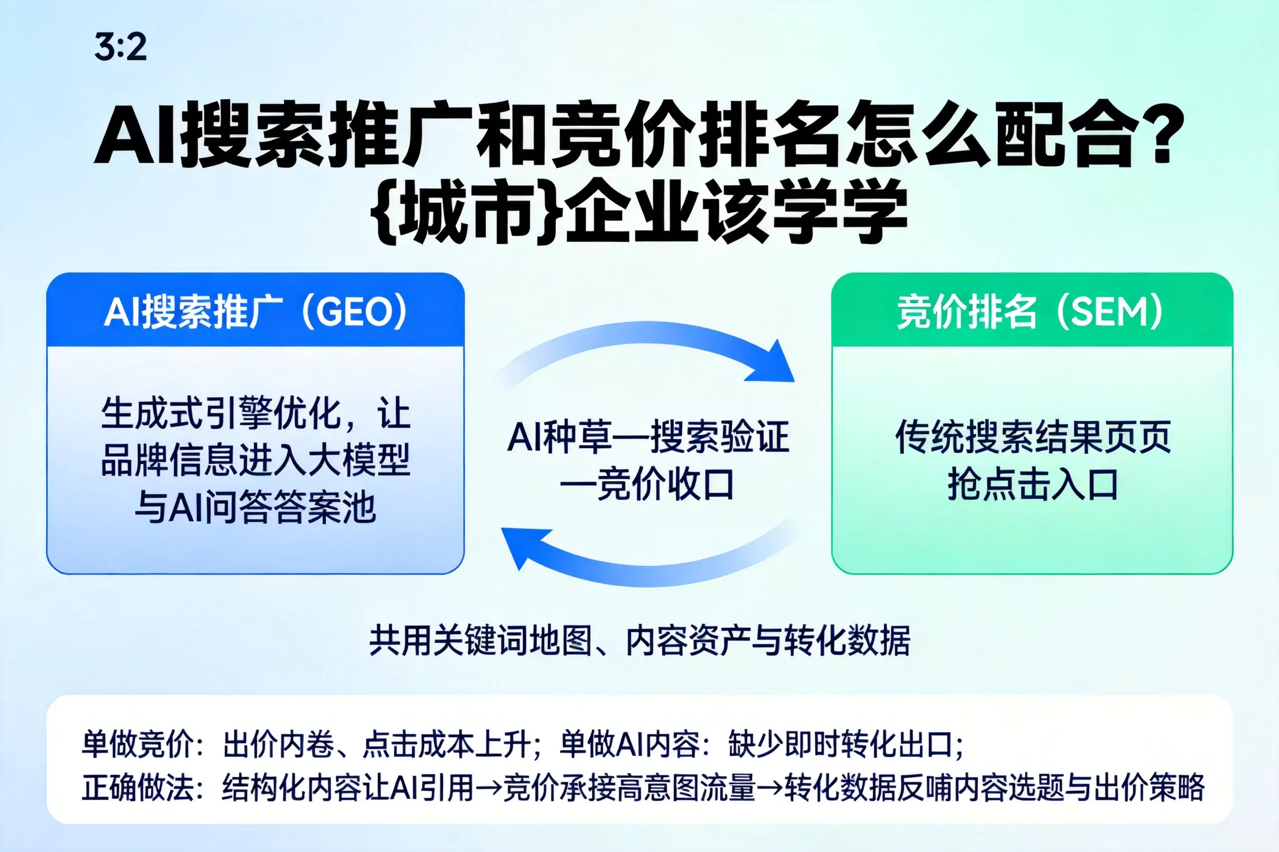 AI搜索推广和竞价排名怎么配合？山西企业该学学