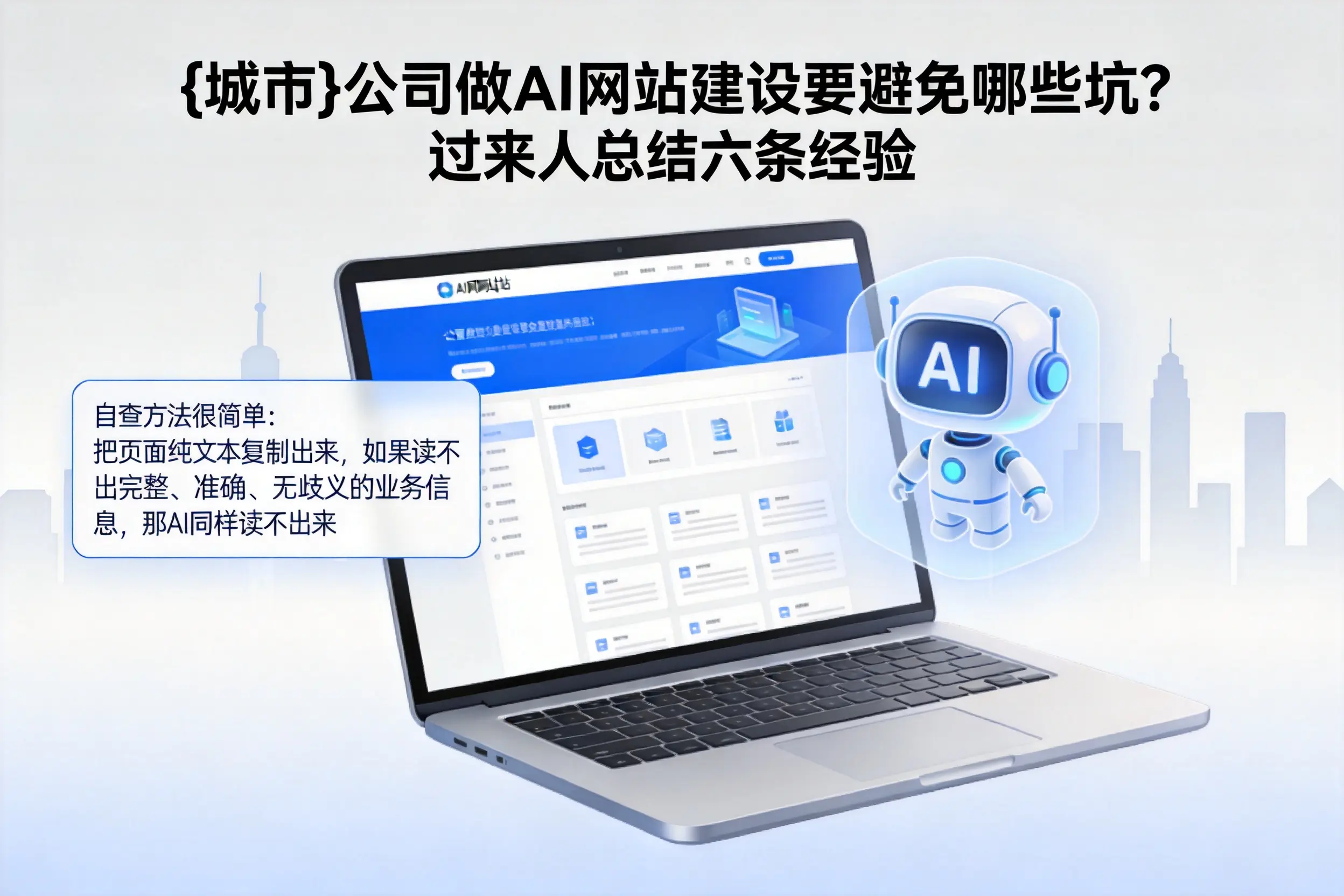 山西公司做AI网站建设要避免哪些坑？过来人总结六条经验