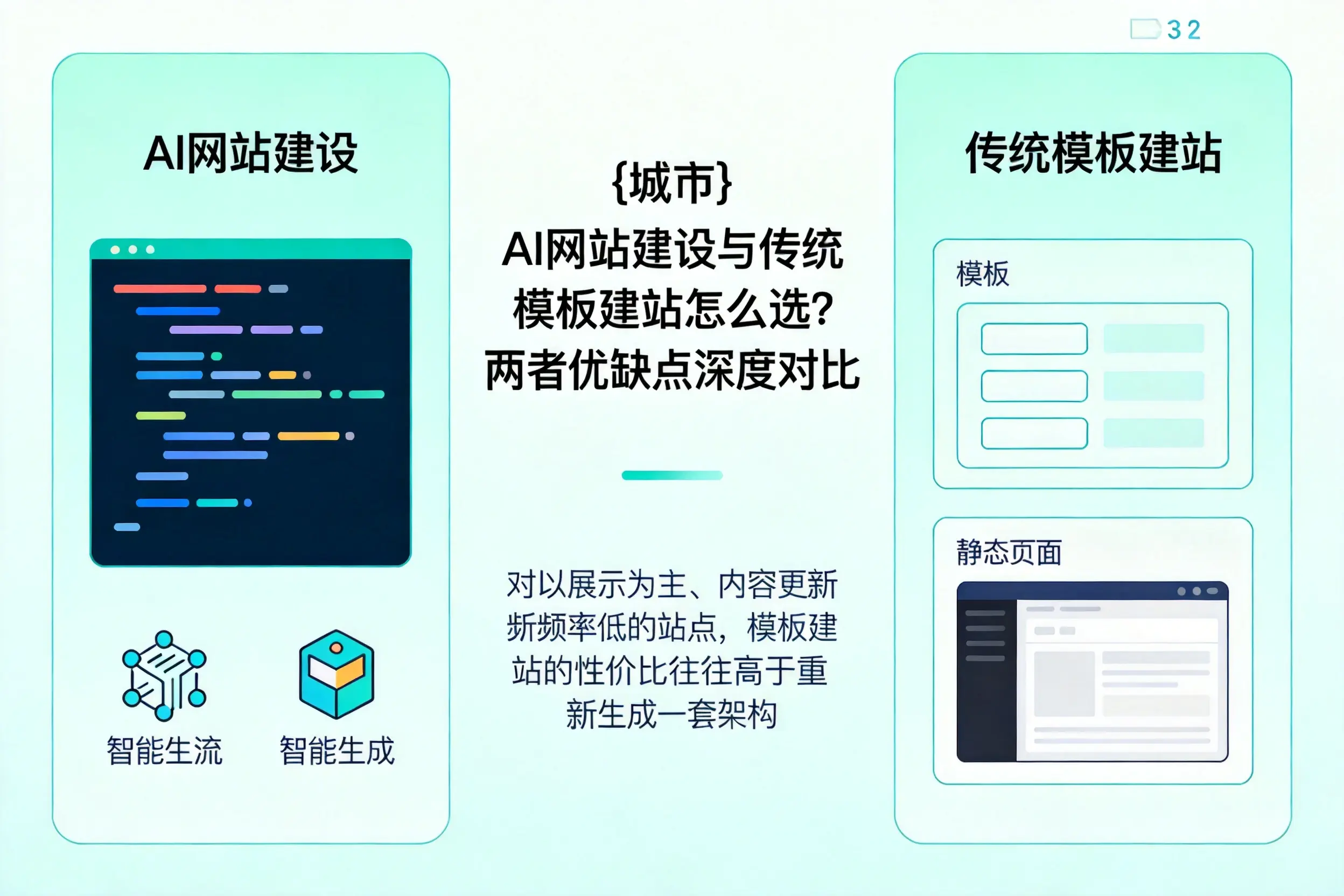 山西AI网站建设与传统模板建站怎么选？两者优缺点深度对比