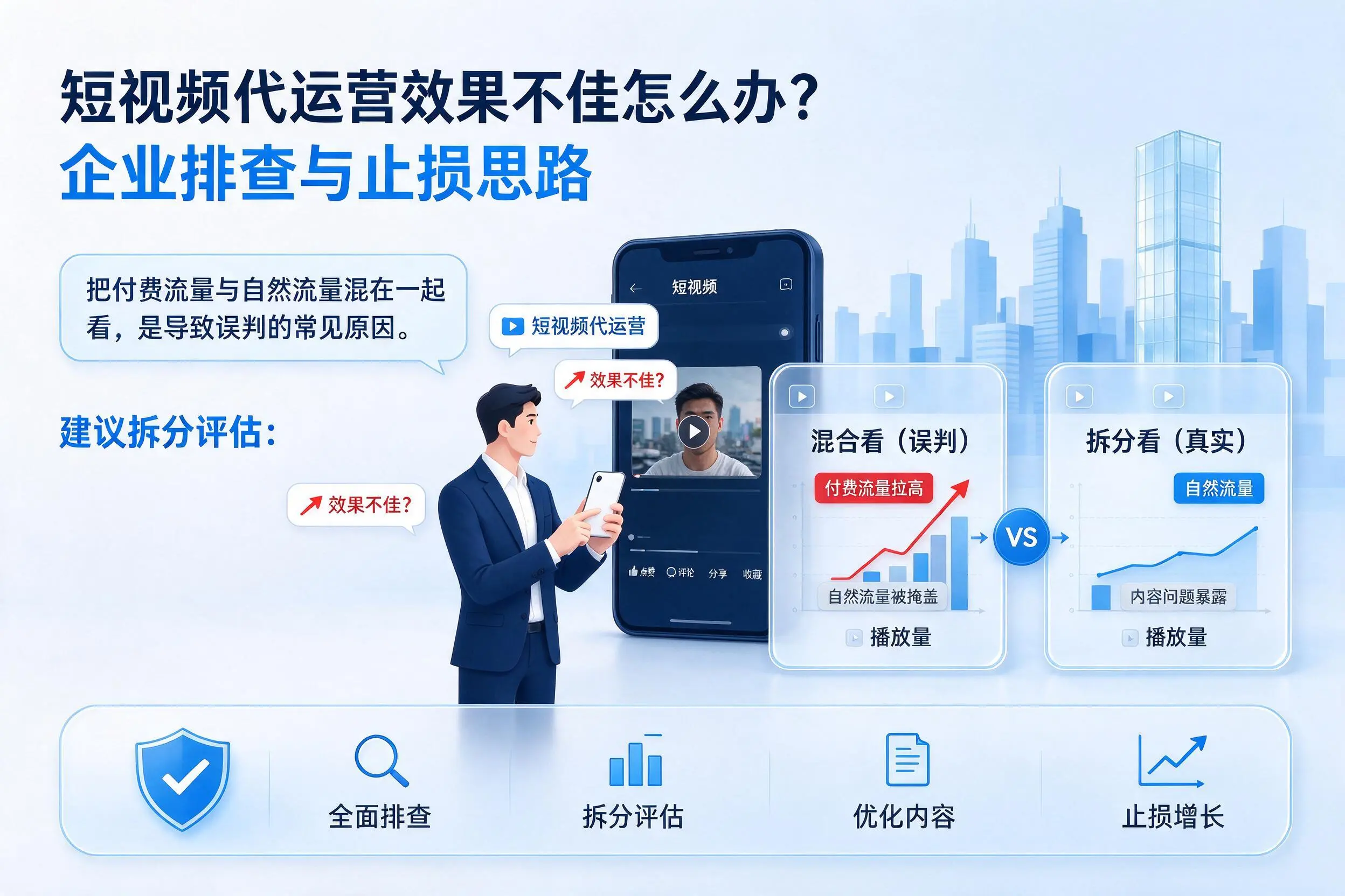 短视频代运营效果不佳怎么办？山西企业排查与止损思路