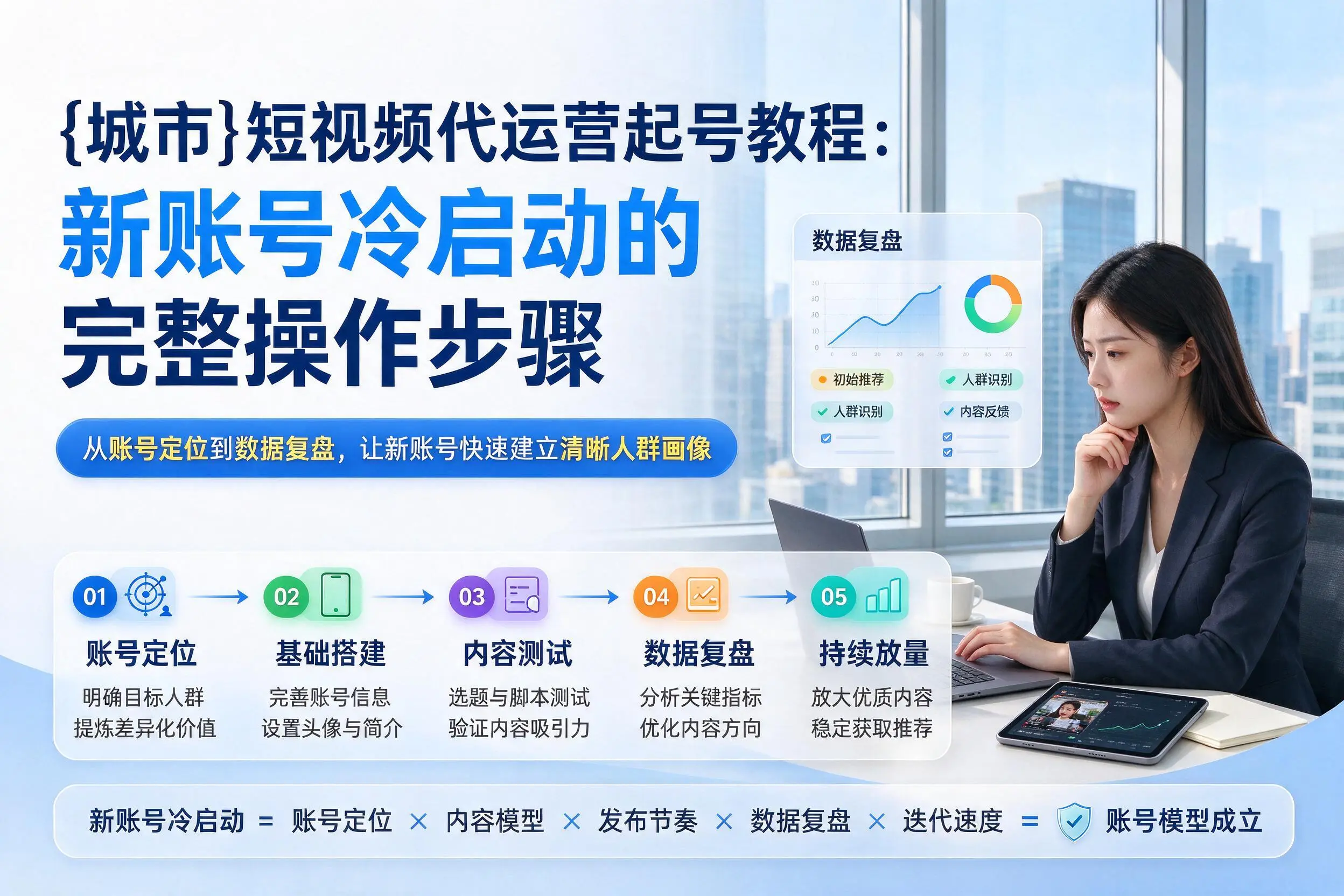 山西短视频代运营起号教程:新账号冷启动的完整操作步骤