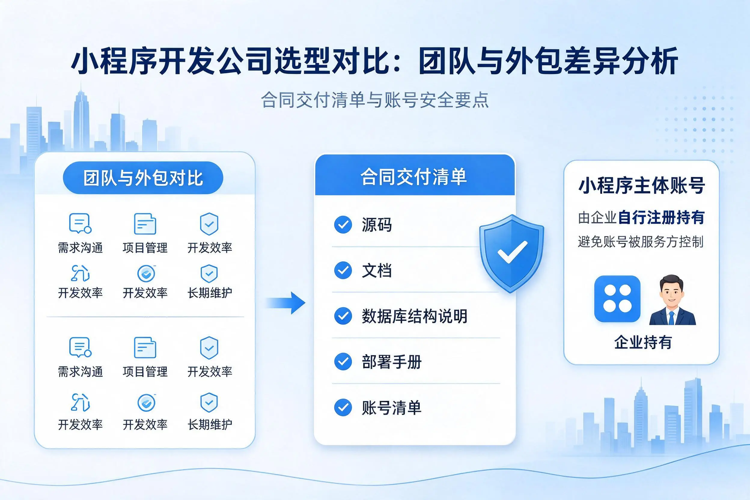 山西小程序开发公司选型对比：团队与外包差异分析