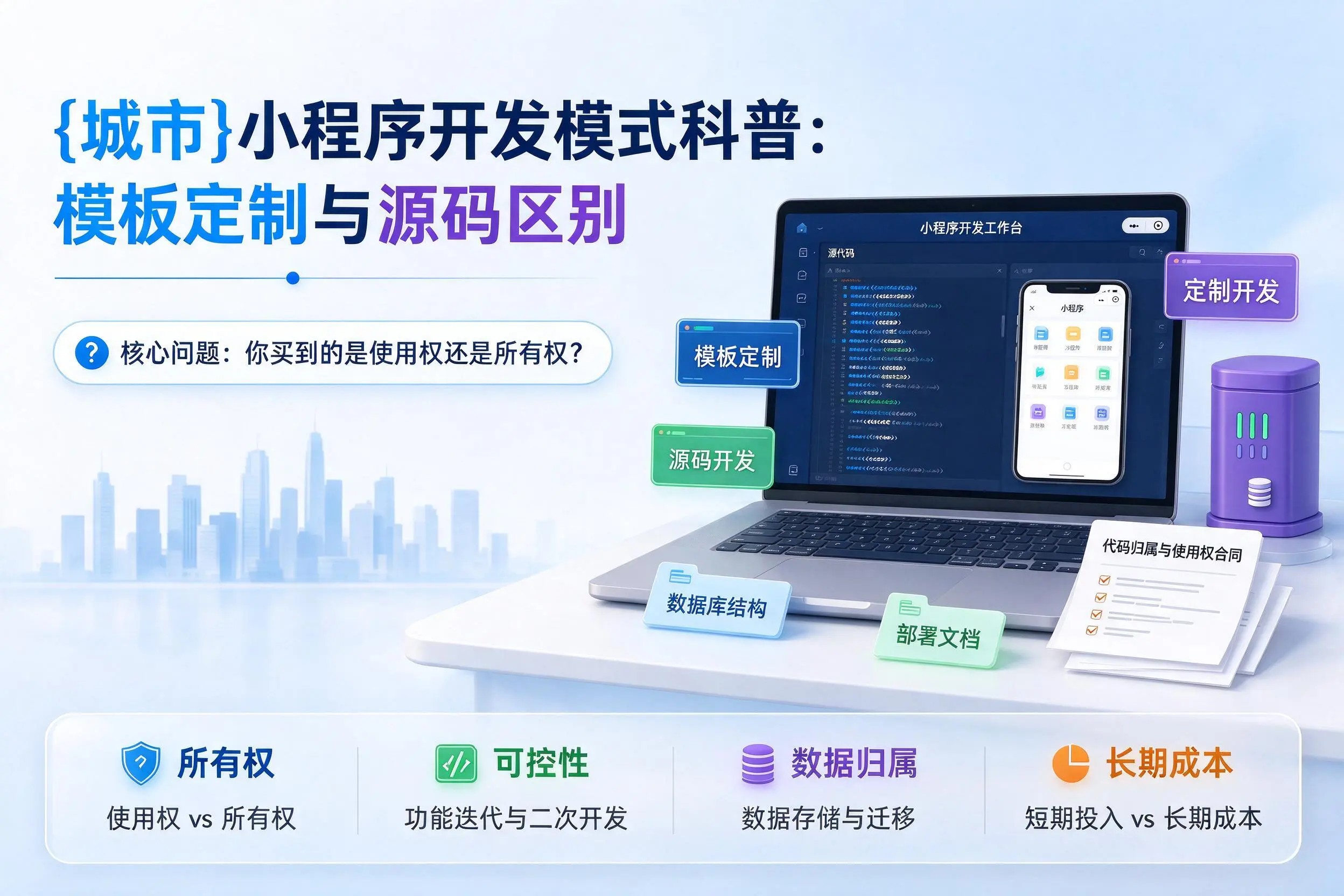 山西小程序开发模式科普：模板定制与源码区别