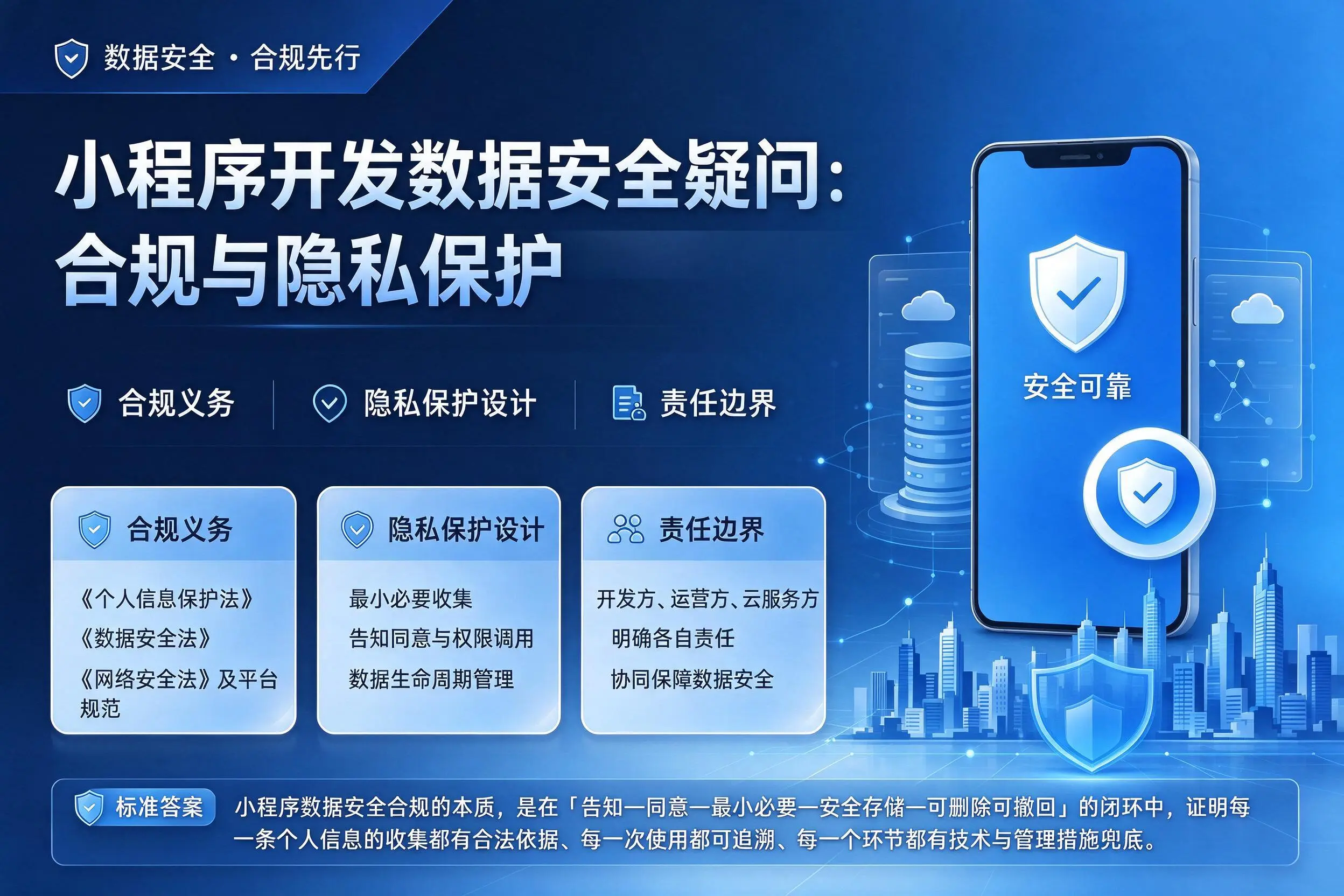 山西小程序开发数据安全疑问：合规与隐私保护