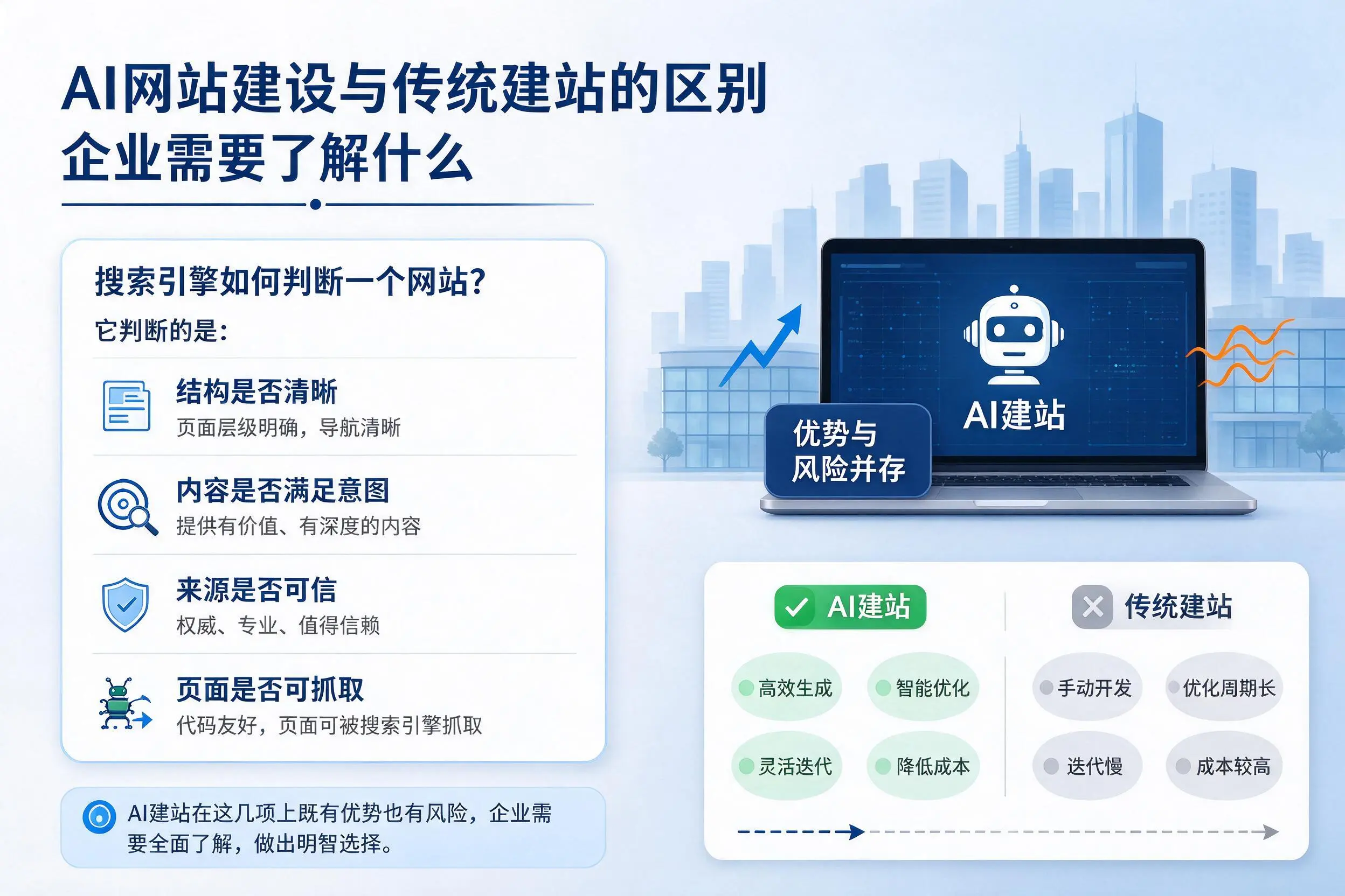 AI网站建设与传统建站的区别，山西企业需要了解什么