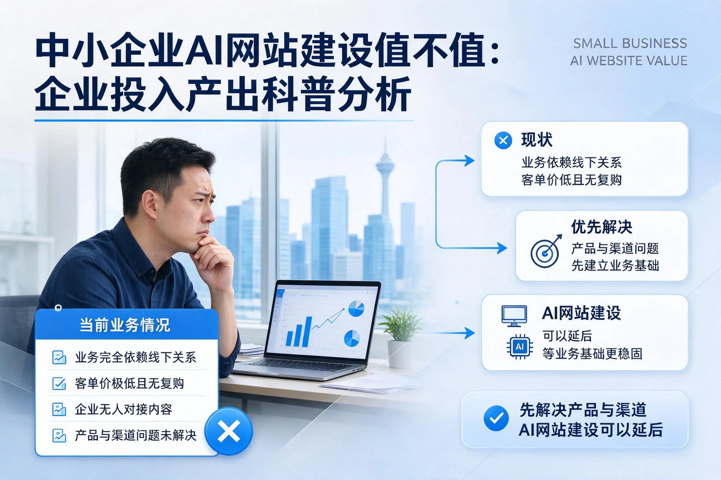 中小企业AI网站建设值不值：山西企业投入产出科普分析