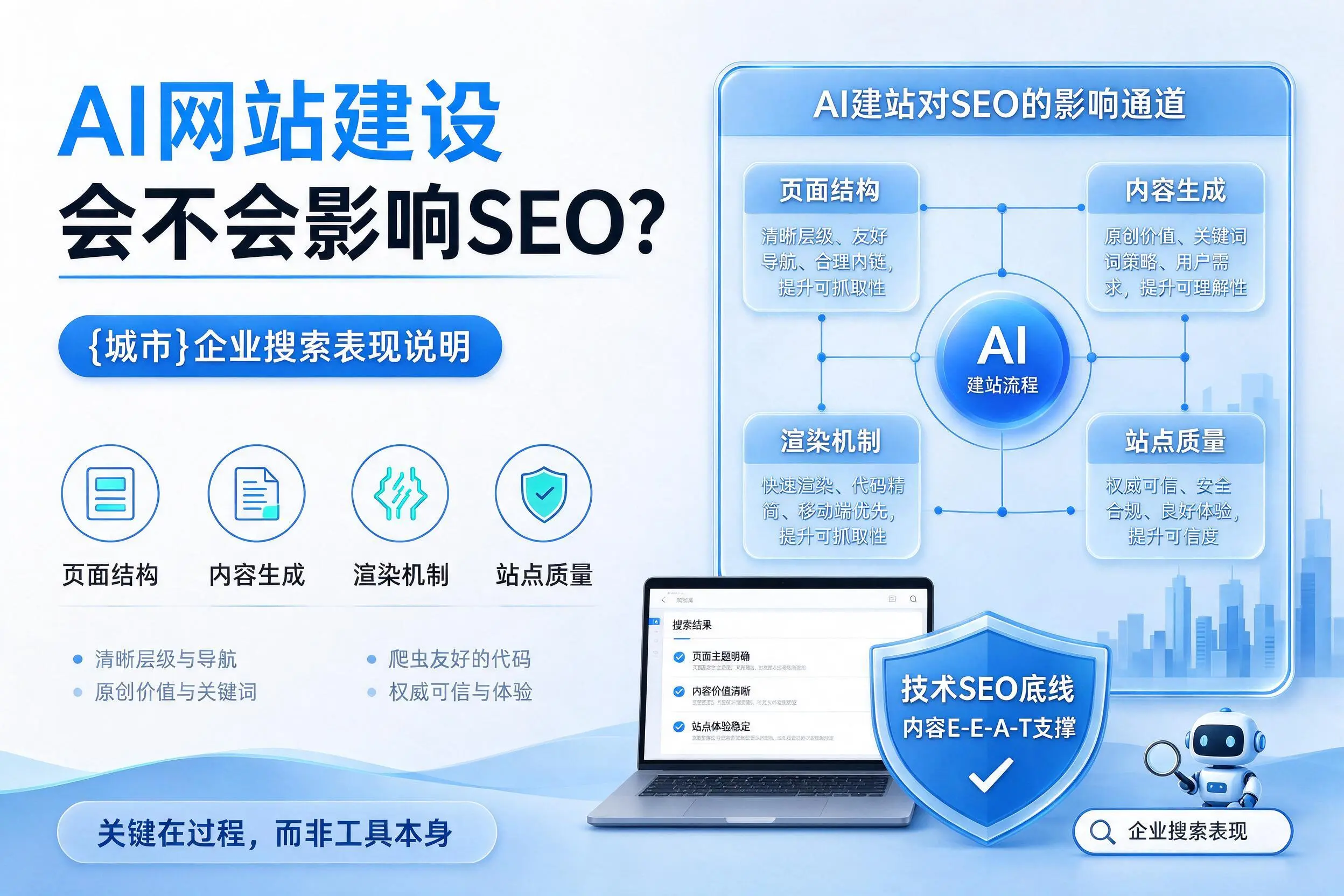 AI网站建设会不会影响SEO?山西企业搜索表现说明