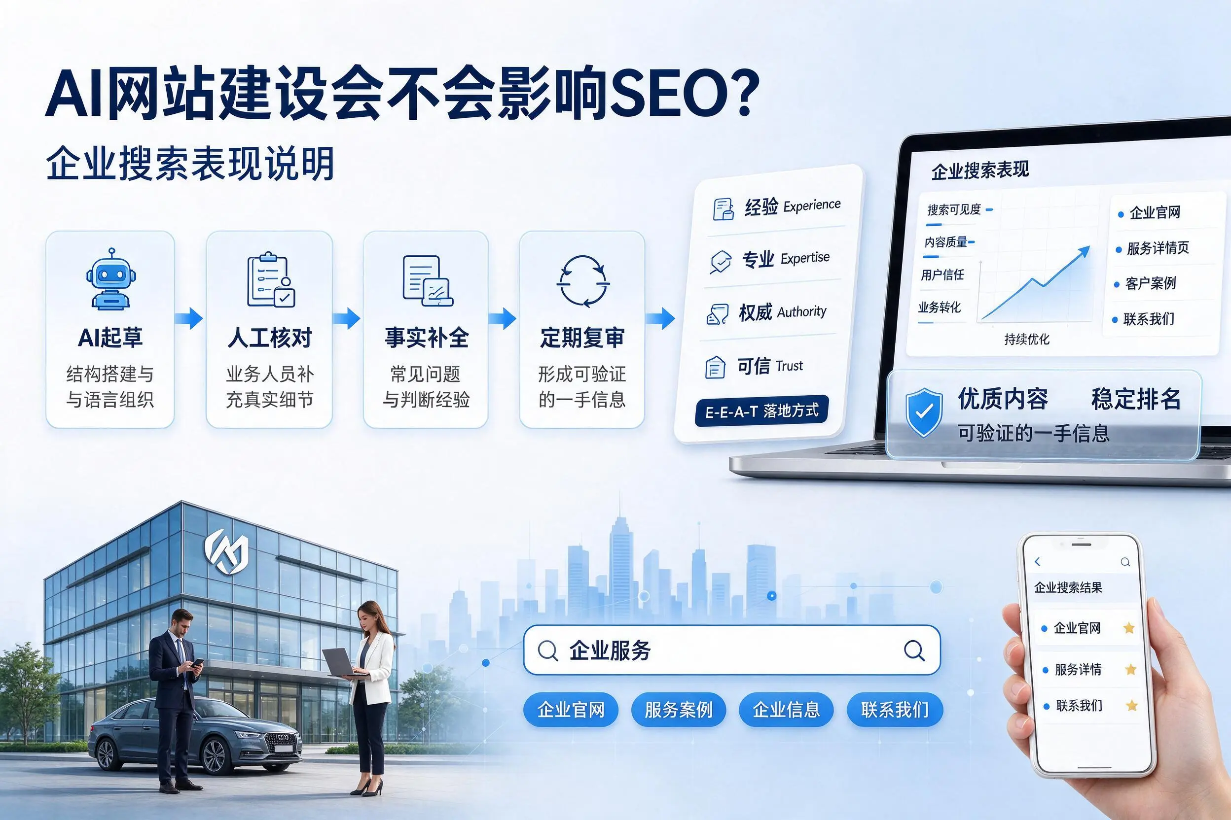 AI网站建设会不会影响SEO?山西企业搜索表现说明
