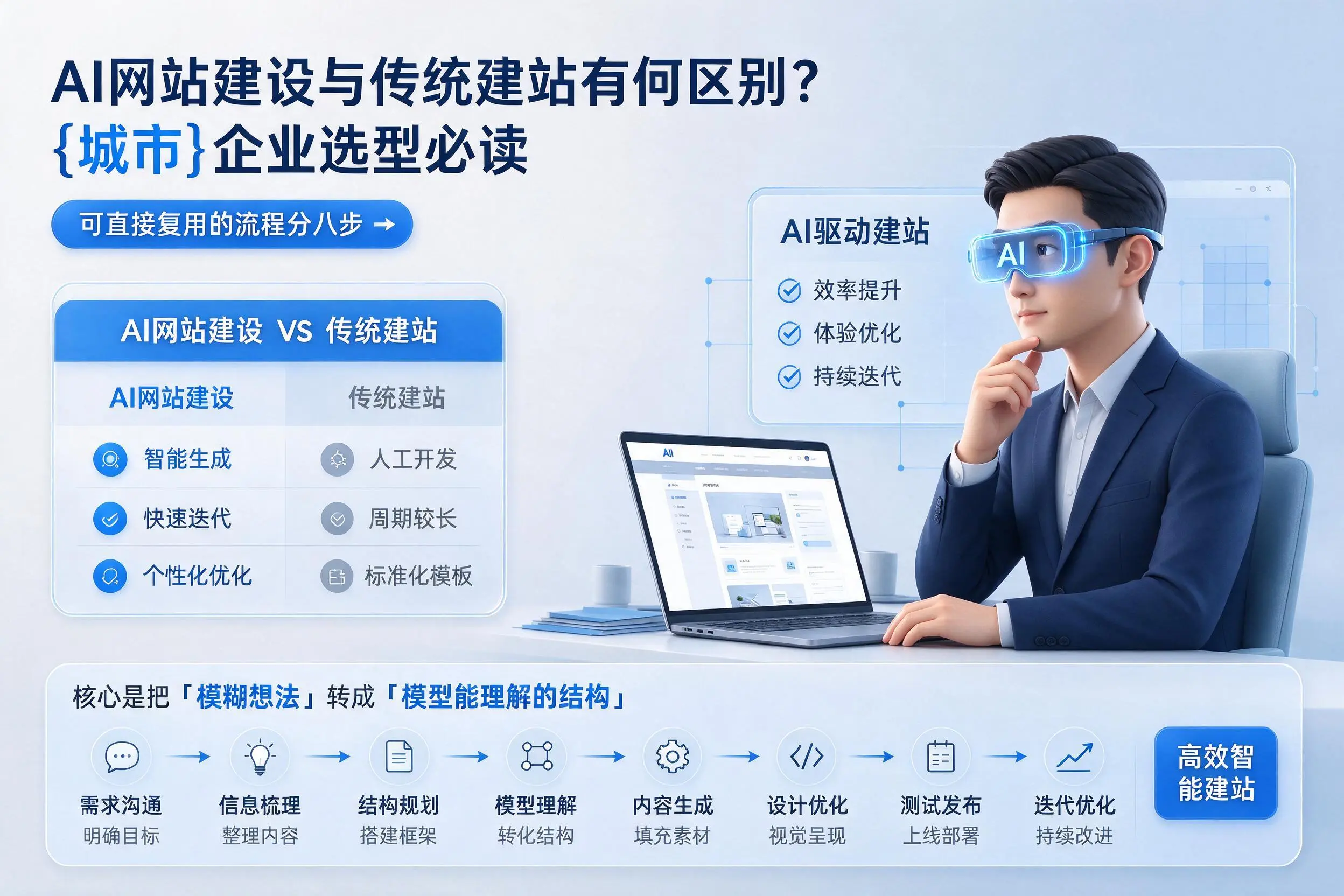 AI网站建设与传统建站有何区别？山西企业选型必读