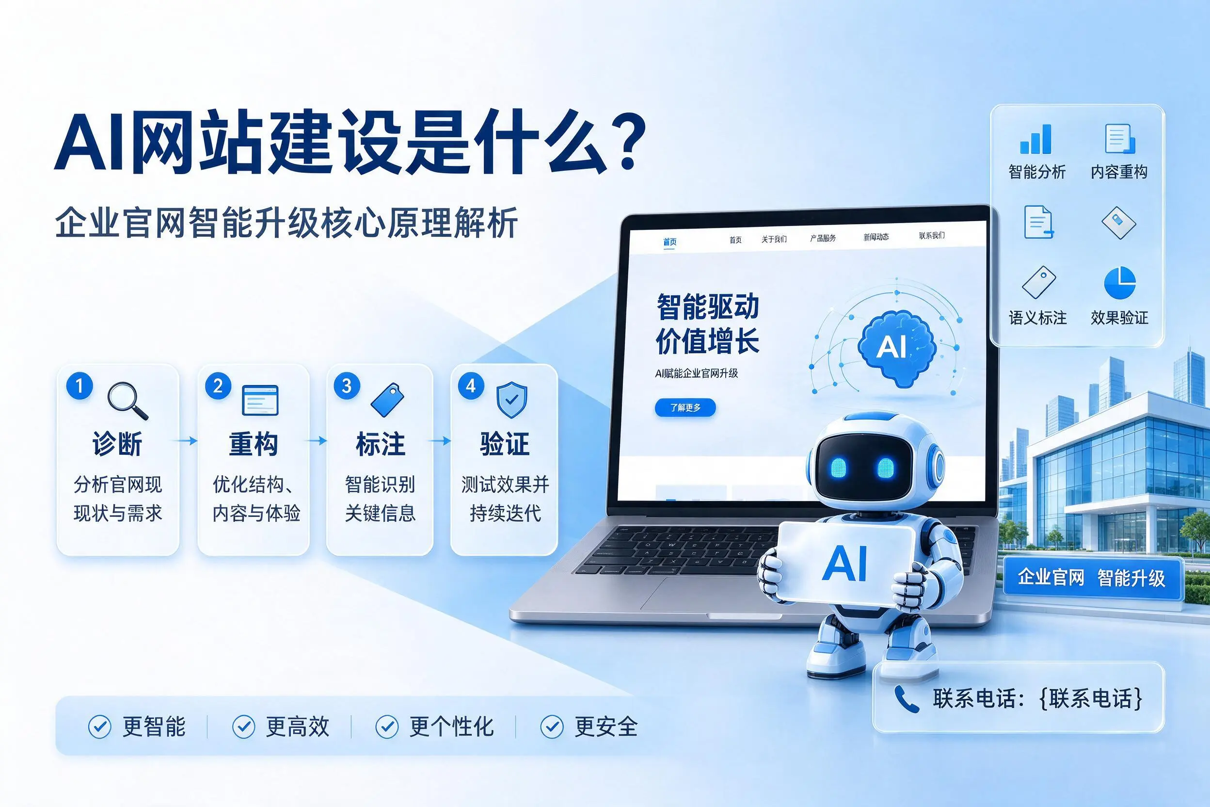 AI网站建设是什么?山西企业官网智能升级核心原理解析