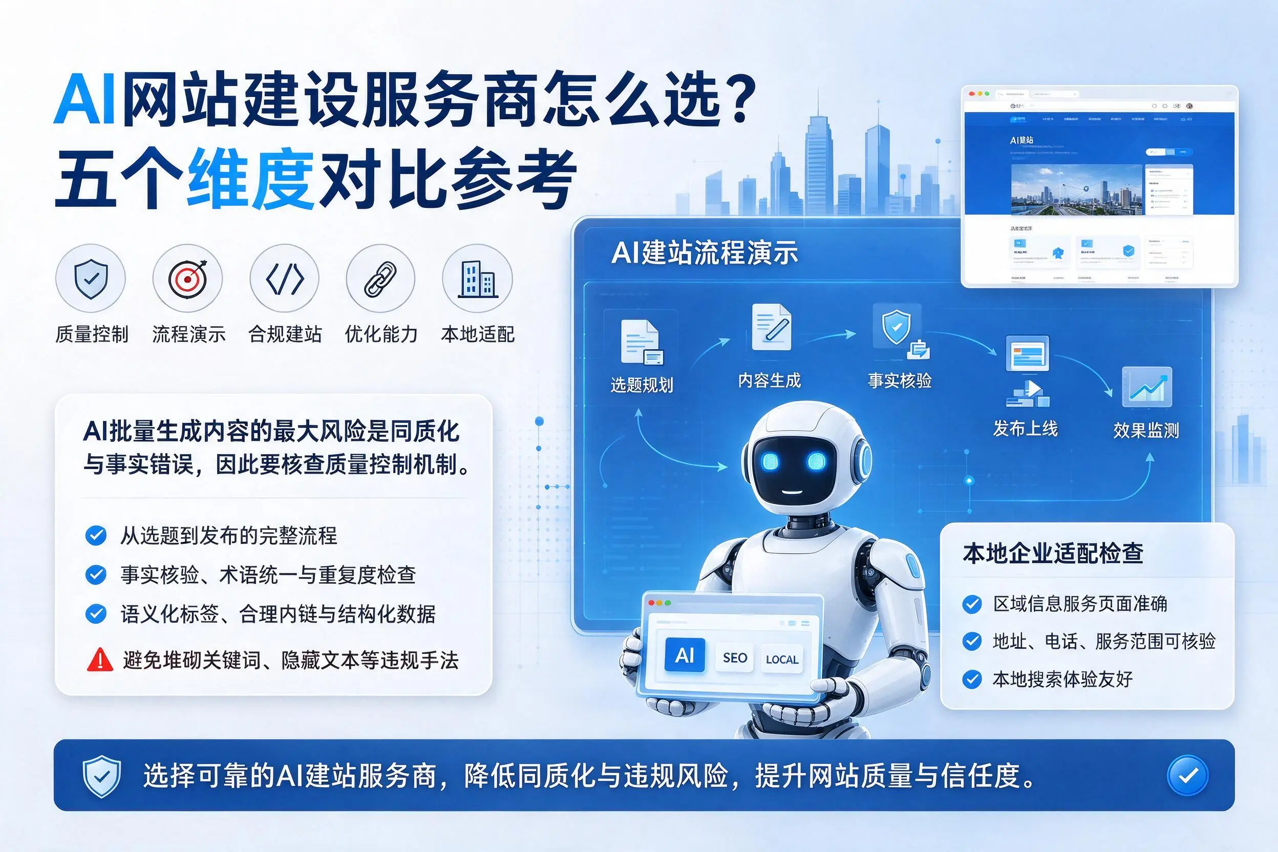 山西AI网站建设服务商怎么选?五个维度对比参考